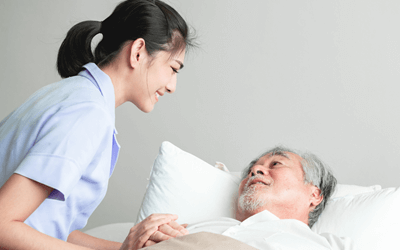 患者の看護や看護処置にやりがいを感じる看護師