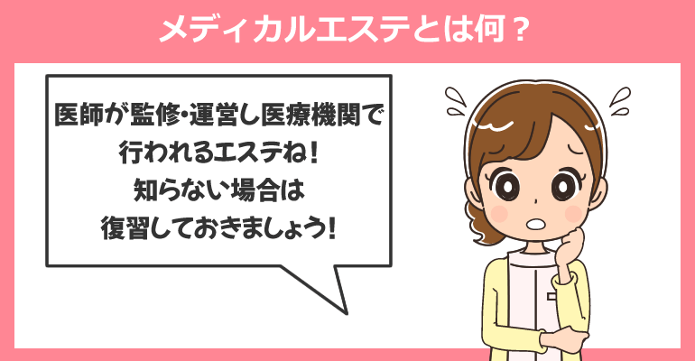メディカルエステとは何?
