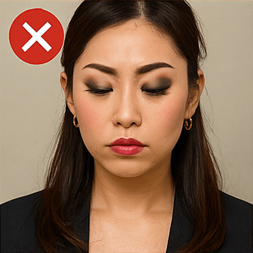 NGメイク：濃すぎる・派手すぎる・不自然な仕上がり