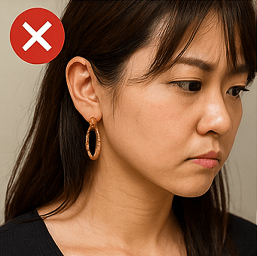 NGアクセサリー：大きい・派手・揺れるタイプ