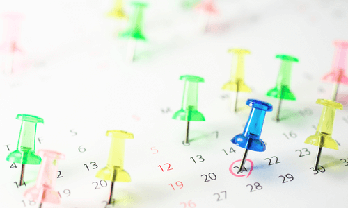 患者の基本的なスケジュールが決まっている