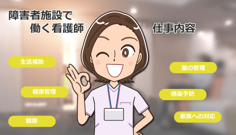 障害者支援施設で働く看護師の仕事内容と体験談